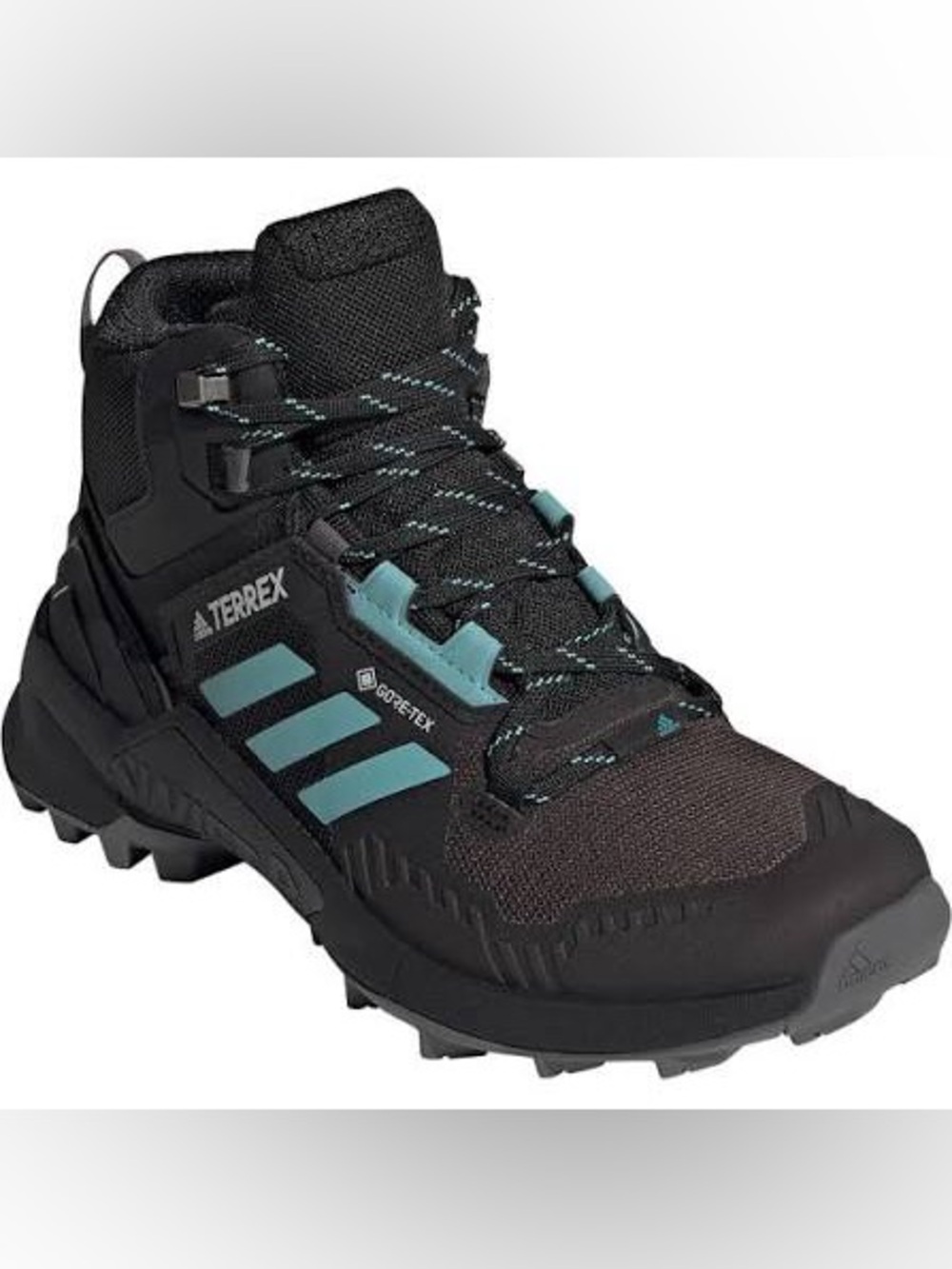 Adidas Terrex Swift R3 GTX Goretex Black & Light Blue Trail Boots